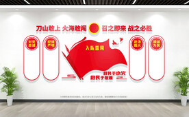 消防救援队伍誓词文化墙