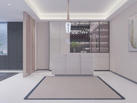 现代简约软装餐客厅场景