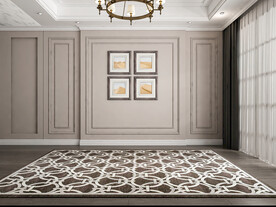 美式客厅轻装场景3D家具空景