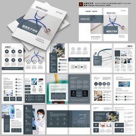 灰色系医疗画册