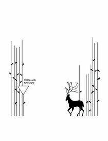 高清分层透明底推拉门打印图