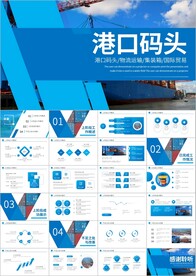 船务货轮船港口码头PPT