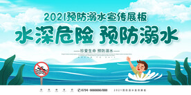 预防溺水 安全知识 宣传展板 