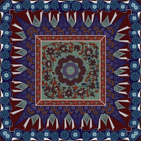 敦煌莫高窟390窟莲花缠枝藻井