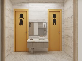 公共卫生间儿童牙医卫生间效果图