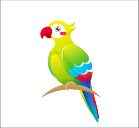 矢量图鹦鹉素材