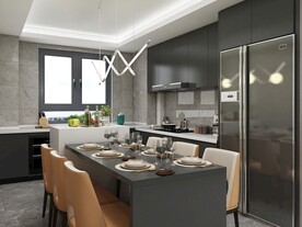 全屋定制现代厨房效果图图片