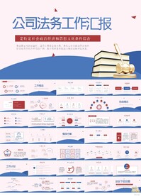 公司法务年终工作总结PPT模板