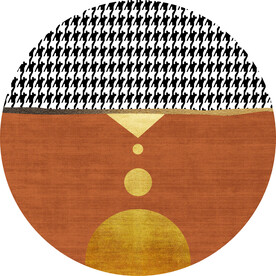 几何轻奢艺术圆形地毯