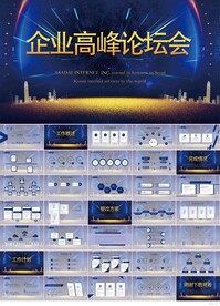 企业高峰论坛会年终总结PPT