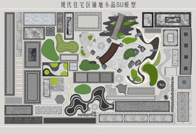 住宅区铺地小品