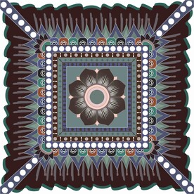 敦煌莫高窟389窟大莲花纹藻井