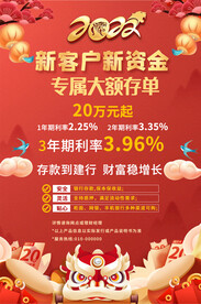 2022通用银行存款海报