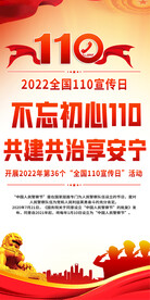 全国110宣传日活动展架