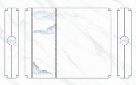 晶瓷画大理石电视背景墙