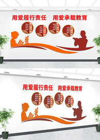 校风校训文化墙设计