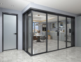 窄边框推拉门