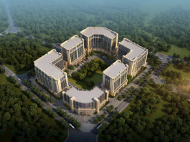 科技园建筑规划设计鸟瞰图