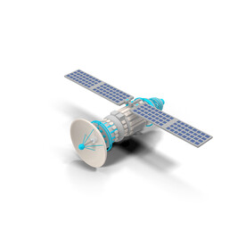 太空元素航天卫星飞船PSD模型