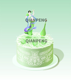 矢量飞天琵琶素材