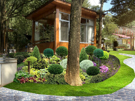 花境景观设计效果图