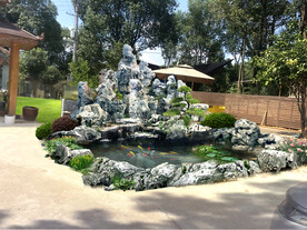 假山水池设计效果图