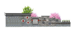 美丽乡村景墙设计效果图