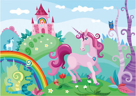 城堡儿童画 梦幻城堡