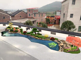 别墅庭院景观设计效果图