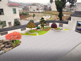 别墅庭院景观设计效果图