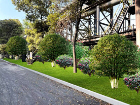 厂区绿化景观设计效果图