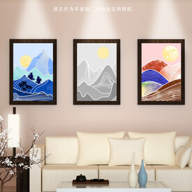 抽象插画装饰画