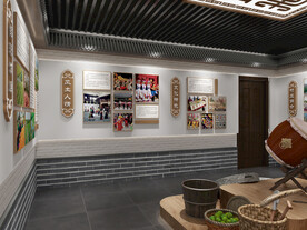 新中式展厅3D模型