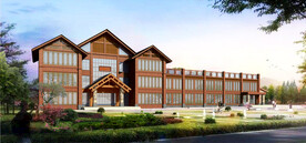 游客中心建筑外观设计案例效果图