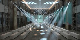 爱莎舞会室内灯光场景