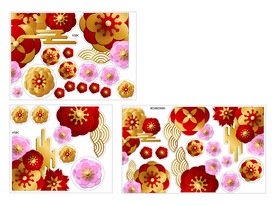 商场店铺超市节日氛围装饰玻璃贴