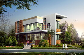 别墅建筑景观后期素材PSD分层