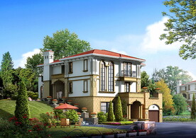 别墅建筑景观后期素材PSD分层