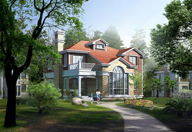 别墅建筑景观后期素材PSD分层