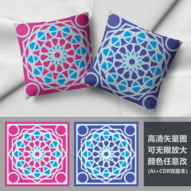 抱枕花纹图案抱枕