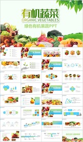 有机绿色水果生鲜营养蔬菜PPT
