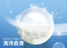 清洗碗筷洗涤剂海报