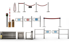 电动门信号灯门闸隔离带道闸