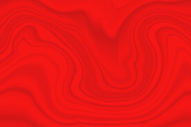 红色丝绸皱褶不规则波浪曲线红布