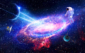 科幻太空宇航员