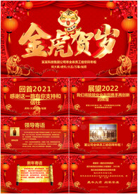 2022虎年企业拜年贺卡PPT