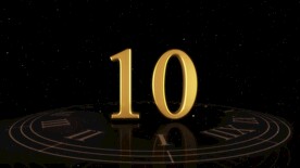 黄金粒子3D数字新年倒计时模板