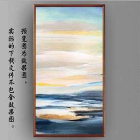 抽象风景玄关装饰画