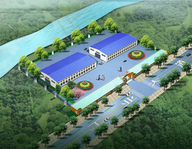 工业厂房鸟瞰图