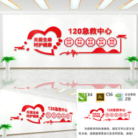 120急救中心文化墙